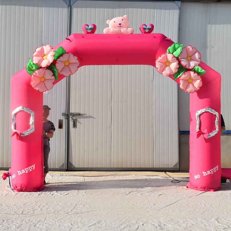 七星关粉色婚礼拱门